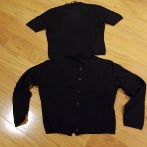 Vintage Prada twin set...black wool